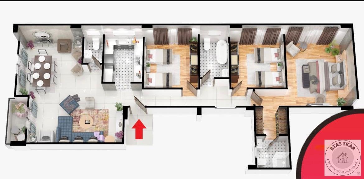 شقة مميزة بالحي الثالث بيت الوطن استلام فوري فيو جاردن