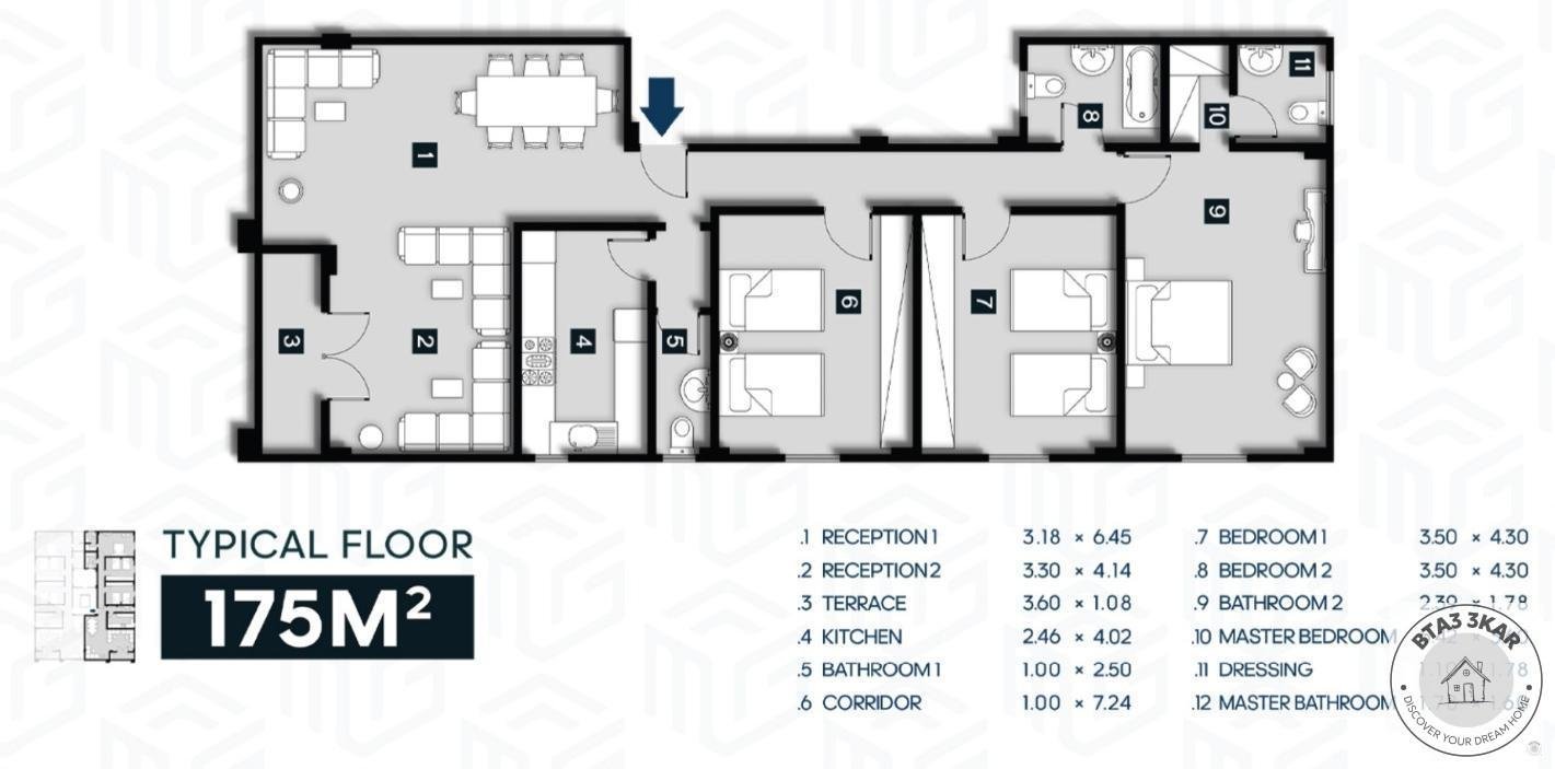 شقة دخلة مباشرة من محور محمد نجيب بالنرجس الجديدة خطوات من ش التسعين