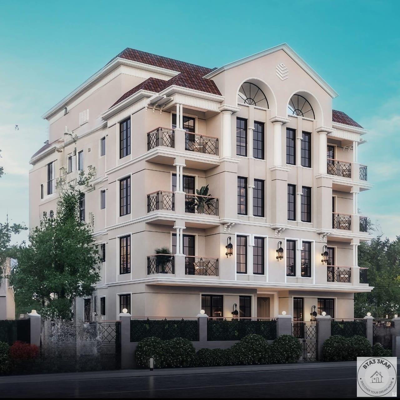 شقة بشمال الرحاب تاني نمره من منطقه الخدمات دور متكرر مساحه 155متر