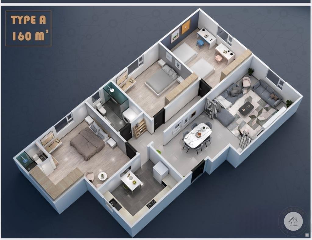 شقة 160م للبيع بحي الأندلس 2 التجمع الخامس - استلام فوري بالقرب من ميفيدا