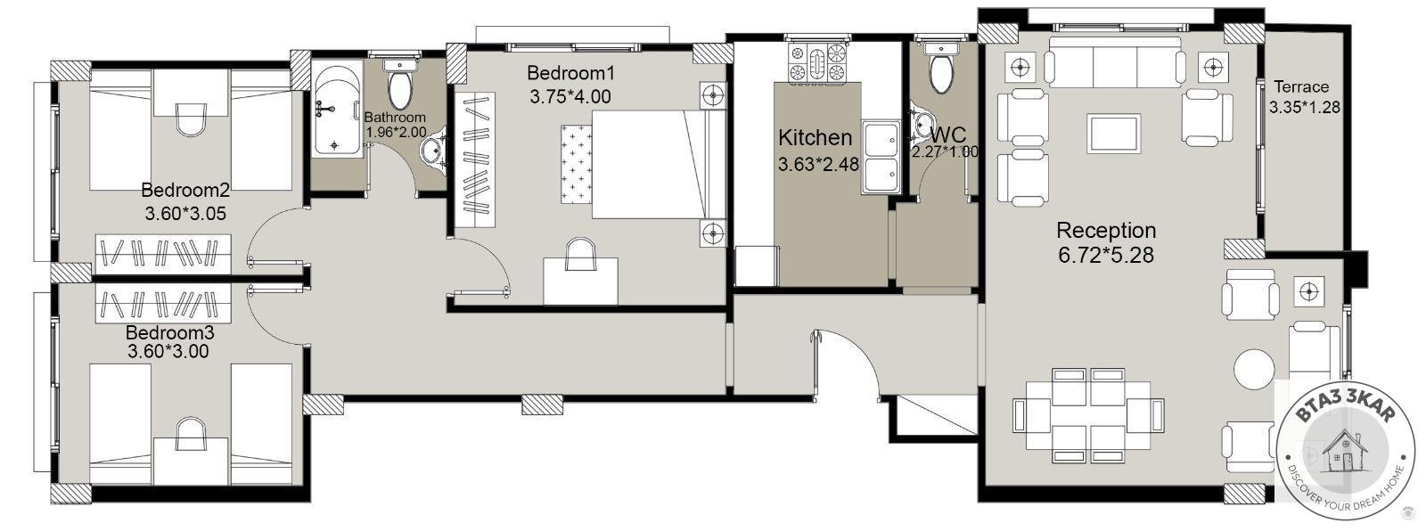 مشروع مميز في الحي التكميلي داخلة صريحة من ش التسعين امام كمباوند الاشرافية