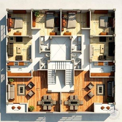 مشروع مميز بادوار متكررة 155م بحري في الأندلس 1