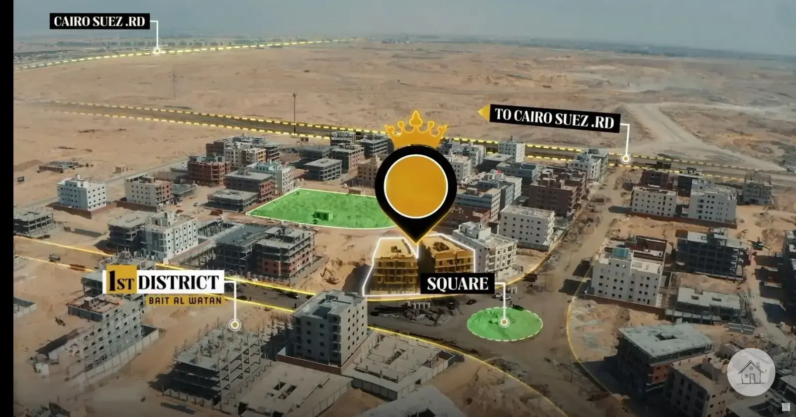 شقة 185 م دور متكرر فيو جاردن استلام فوري في منطقة بيت الوطن