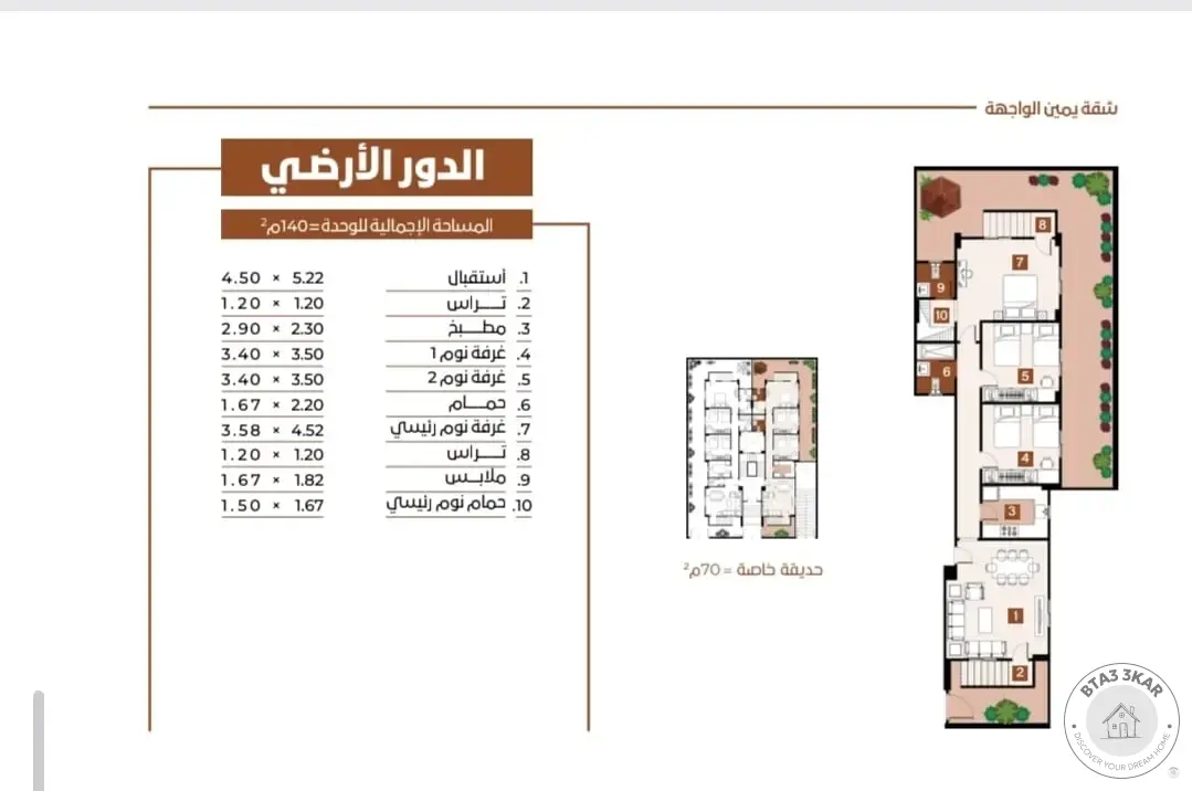 3-Bedroom Apartment for Sale, 140 m², Raised Ground Floor – El Narges, New Cairo