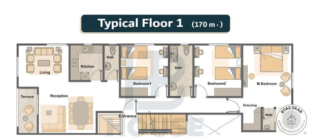 شقة 170م بالنرجس الجديدة  فيو جاردن صريح