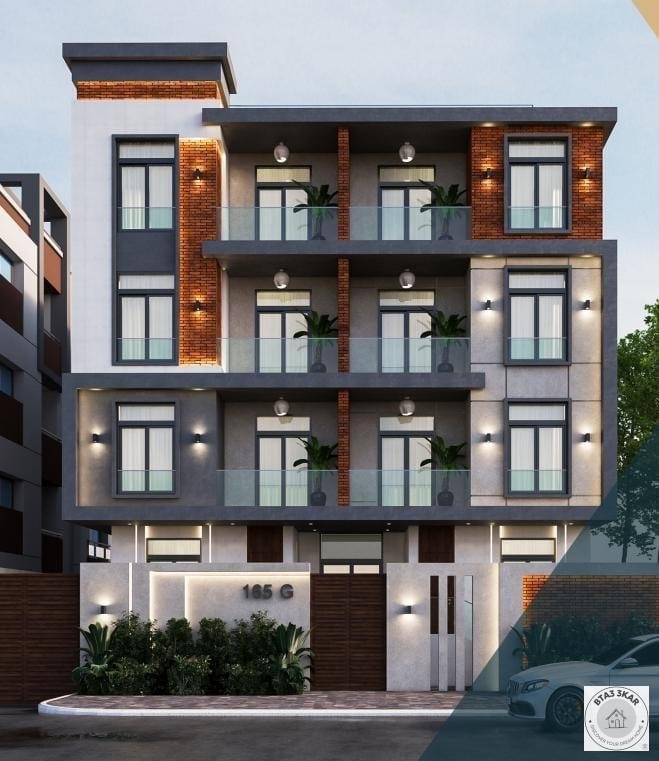 شقة 170م بالنرجس الجديدة  فيو جاردن صريح