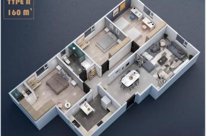 شقة 160م للبيع بحي الأندلس 2 التجمع الخامس - استلام فوري بالقرب من ميفيدا