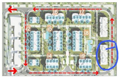 شقة 216 متر بكمبوند The icon residence 2